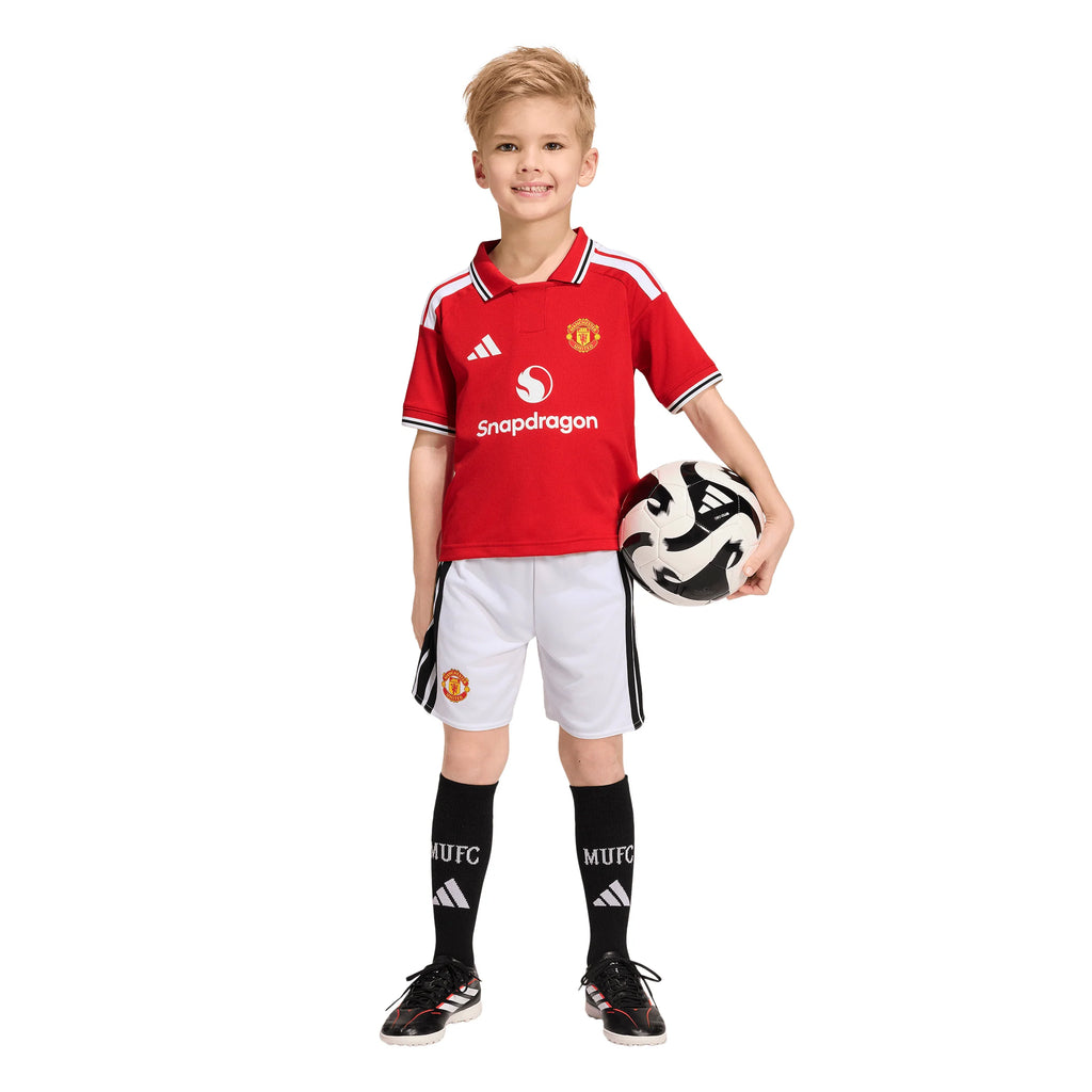 adidas Manchester United Home Soccer Mini Kids Set 26 27 Red