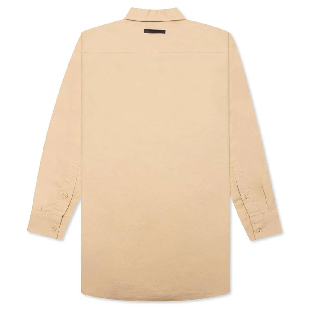 Womens L S Oxford Sand