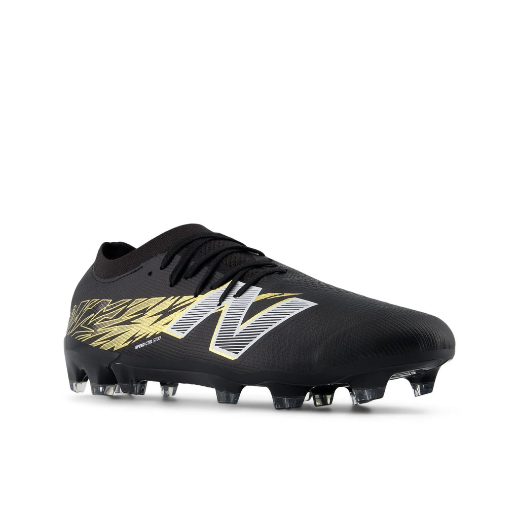 New Balance Furon V8 Elite FG Firm Ground Soccer Cleats Black Gold