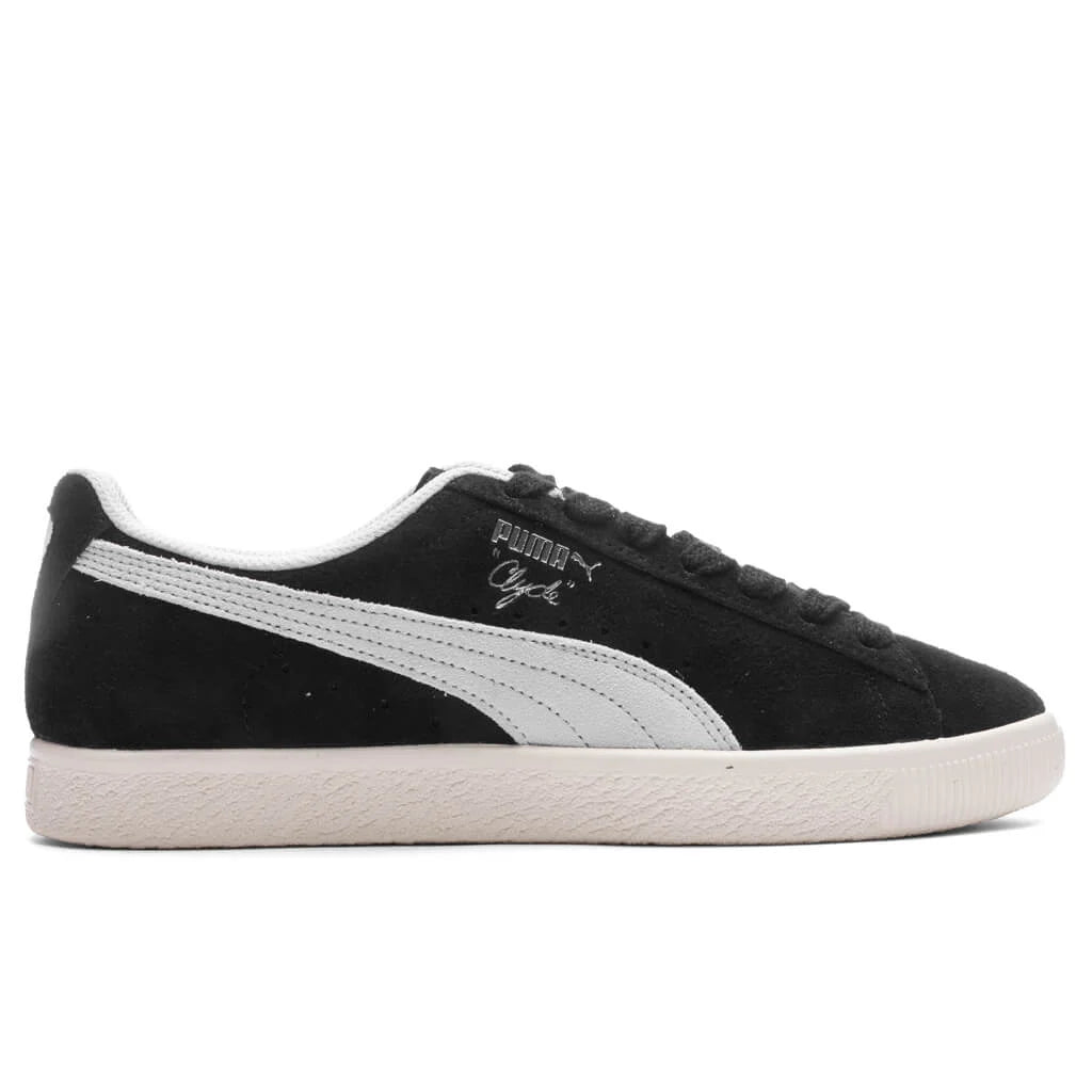 Clyde Hairy Suede Black Frosted Ivory