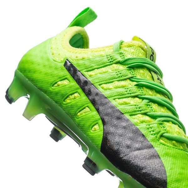 PUMA Evopower Vigor 1 FG Firm Ground Soccer Cleats Green Gecko Black Yellow