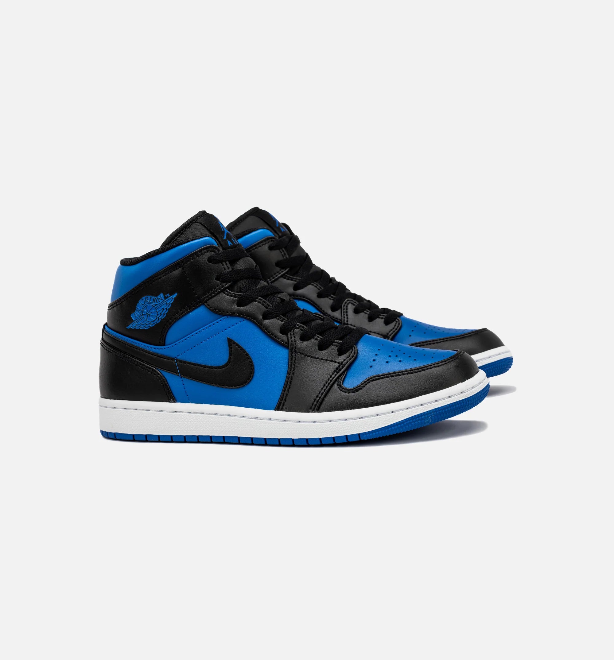 Air Jordan 1 Retro Mid Varsity Royal Mens Lifestyle Shoe Blue Black