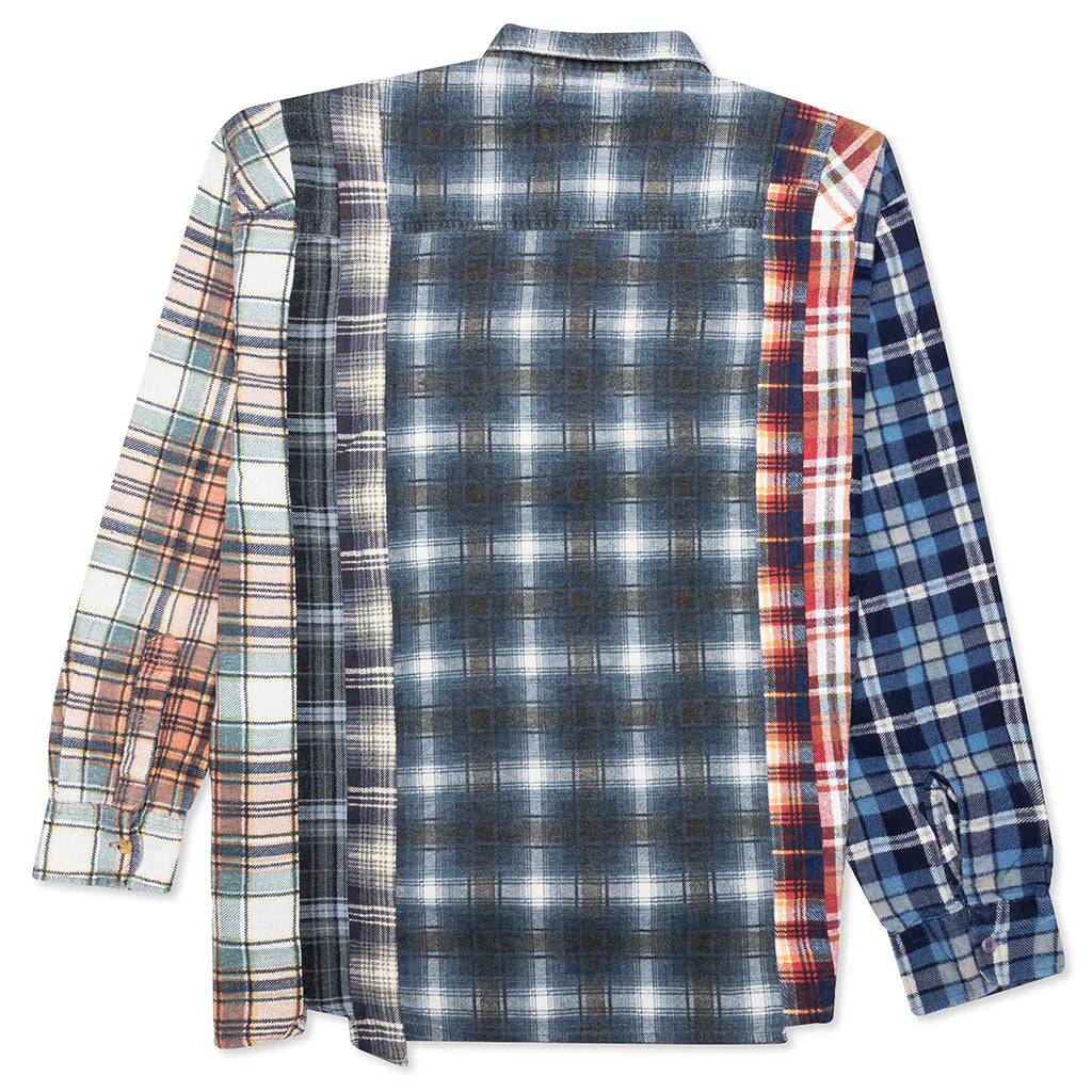 7 Cuts Flannel Shirt Assorted