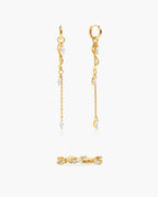 Aria Vine Drop Earrings & Moonlit Ivy Ring Set