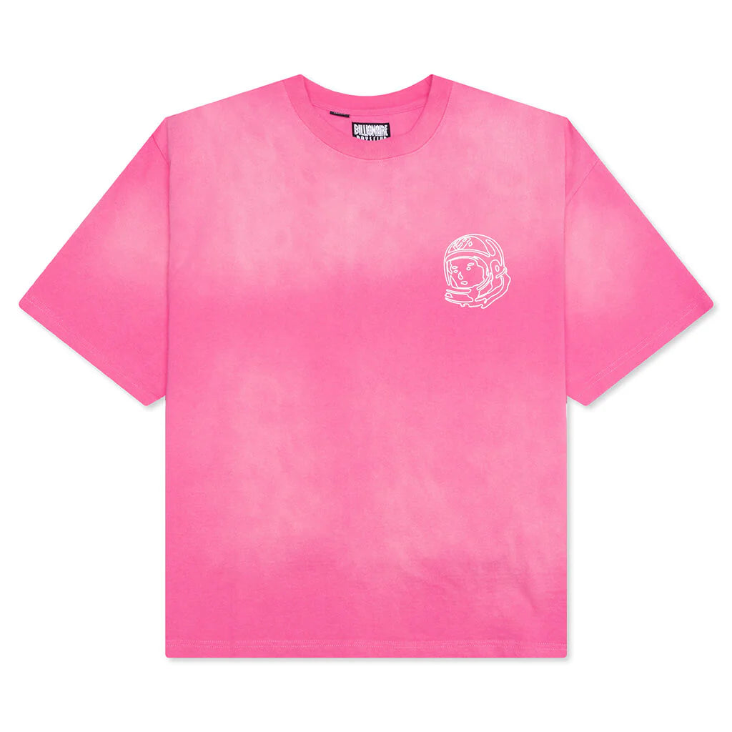 BB Faded Helmet S S Crop Fit Knit Carmine Rose