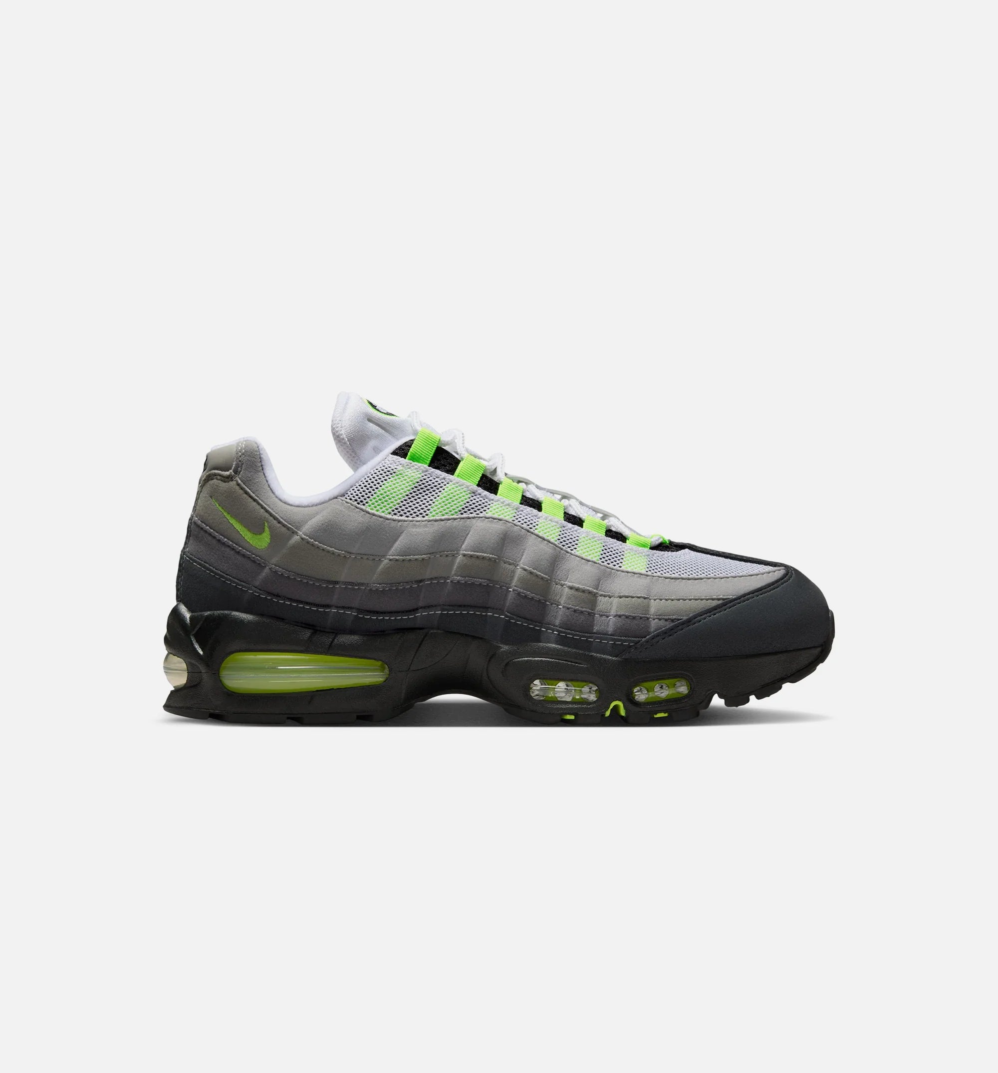 Air Max 95 Big Bubble Mens Lifestyle Shoe Black Neon Yellow Cool Grey