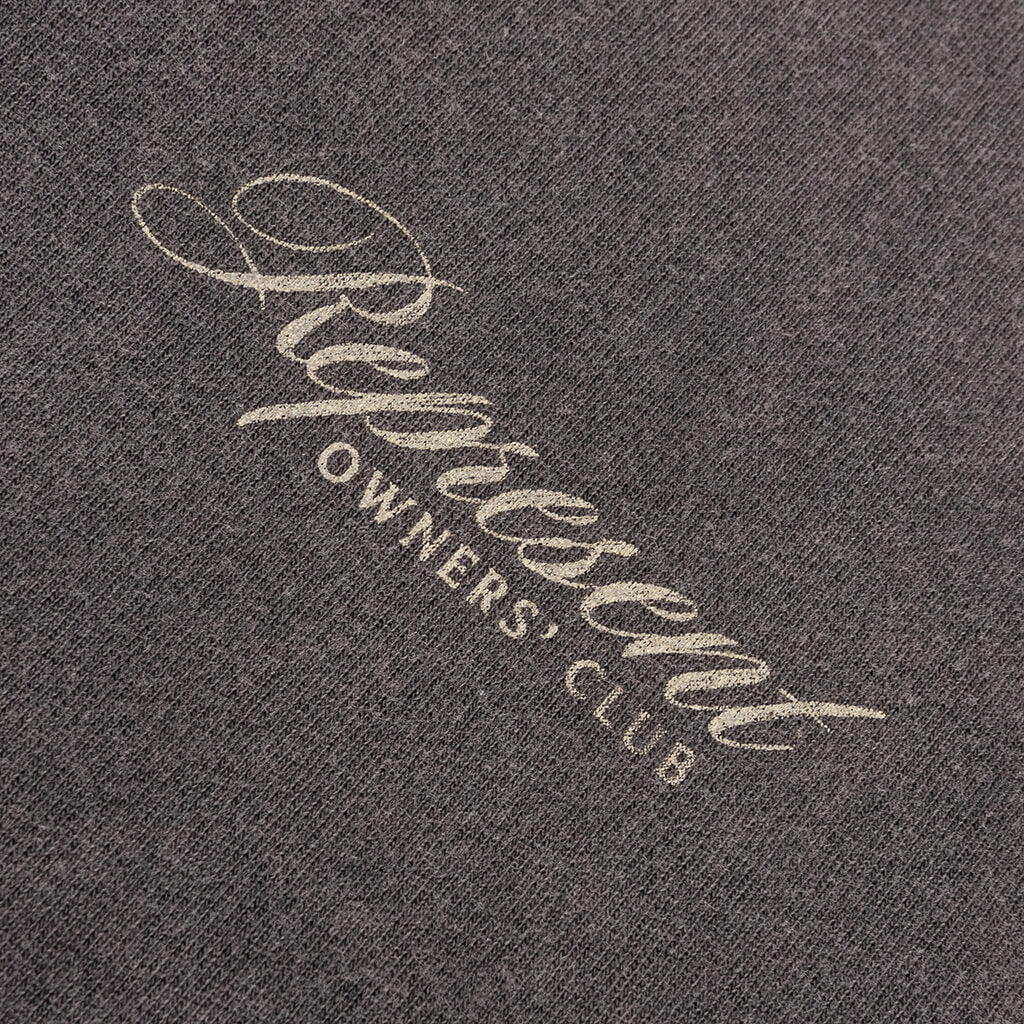 Owners Club Script T Shirt Vintage Grey