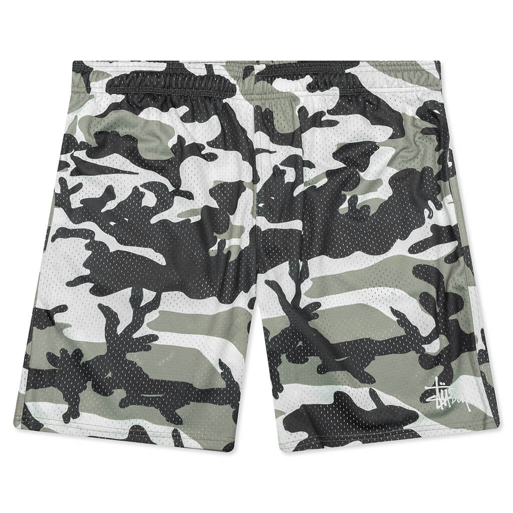 Mesh Basic Shorts Snow Camo