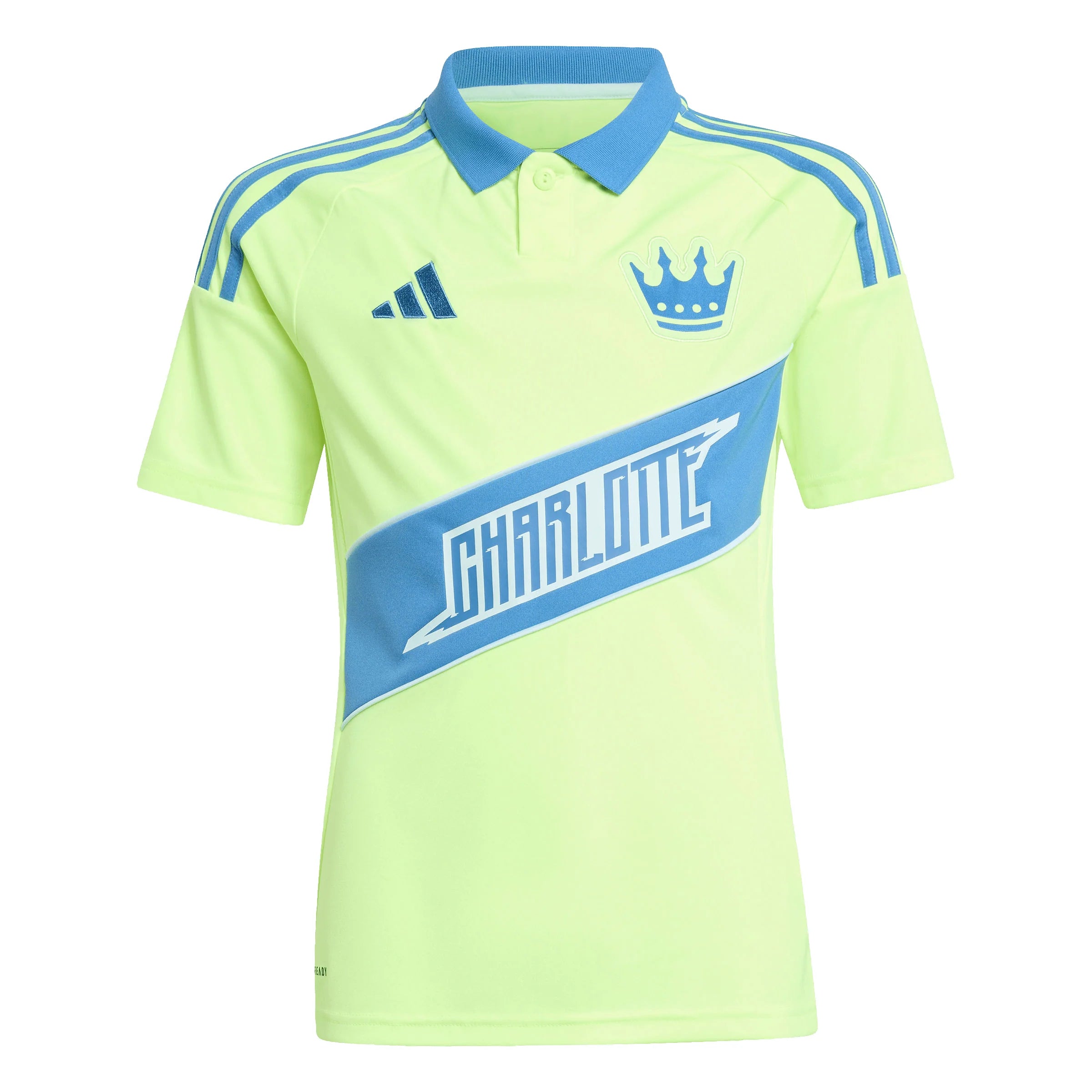 adidas Kids Charlotte FC Third Soccer Jersey 25 26 Yellow