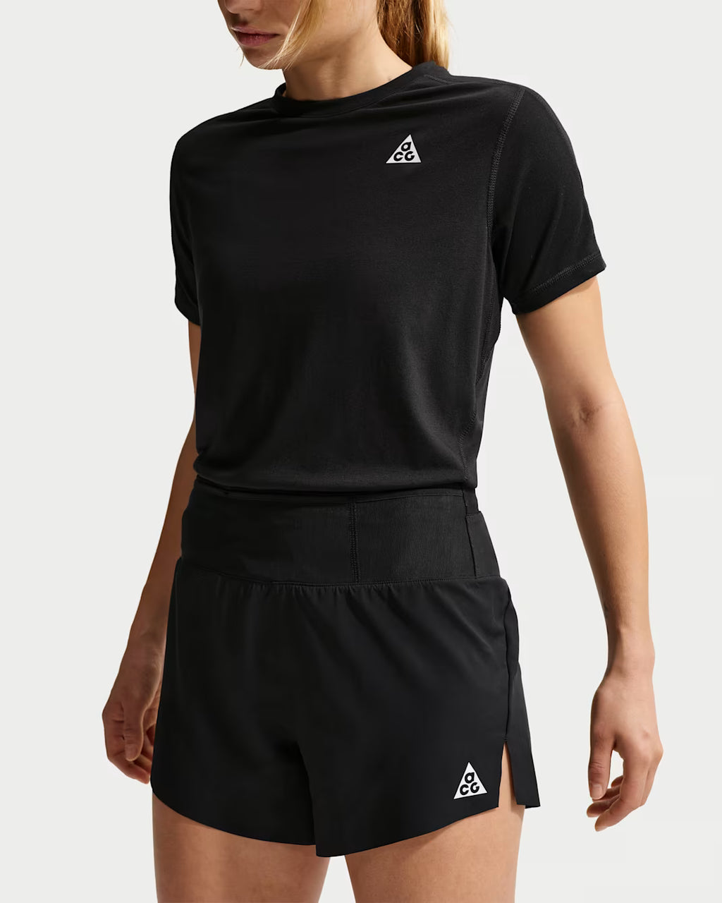 Nike ACG Womens Dri FIT Mid Rise Brief Lined Trail Running Shorts