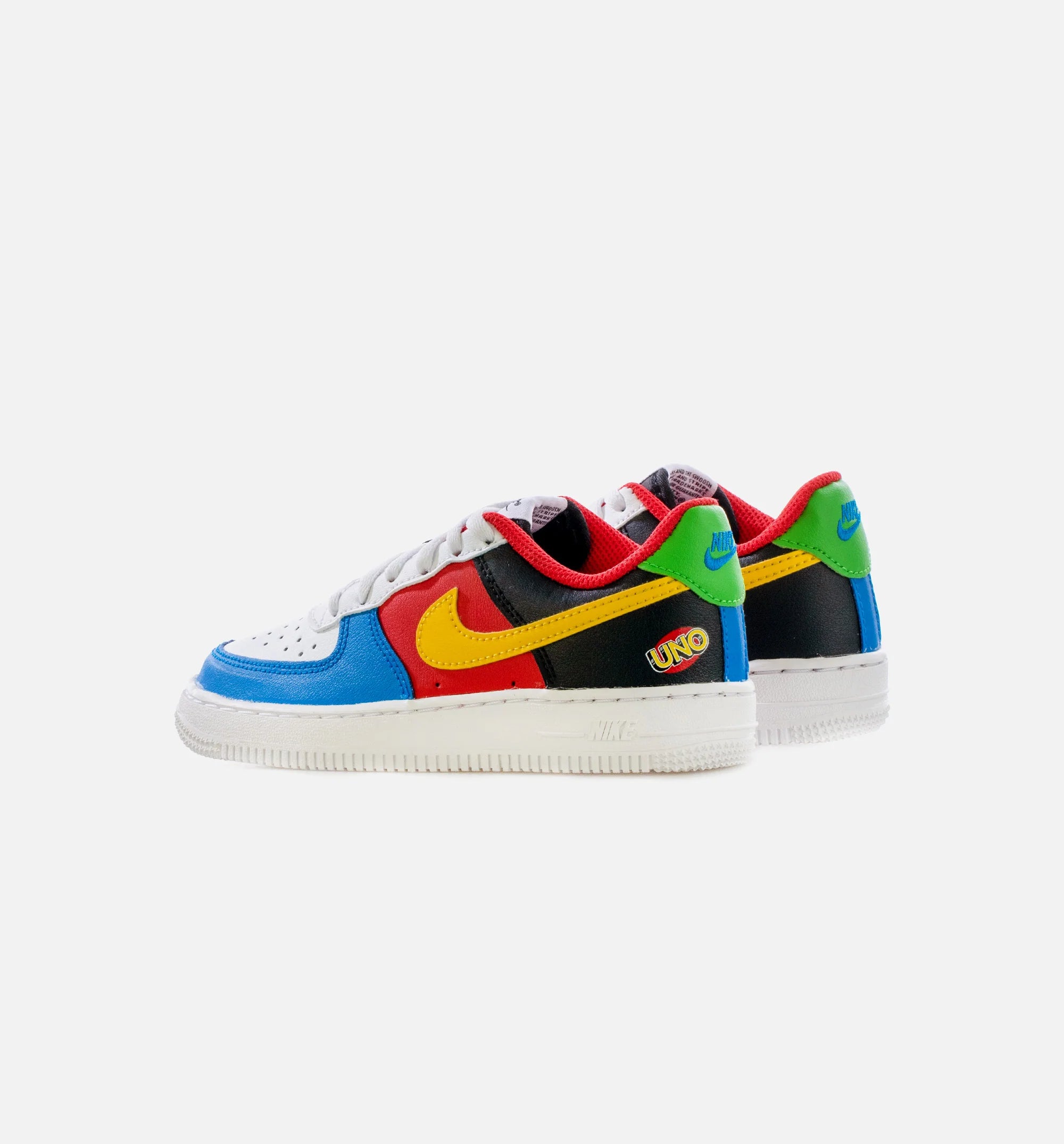 Air Force 1 UNO Preschool Lifestyle Shoe Black Red Multi Free Shipping
