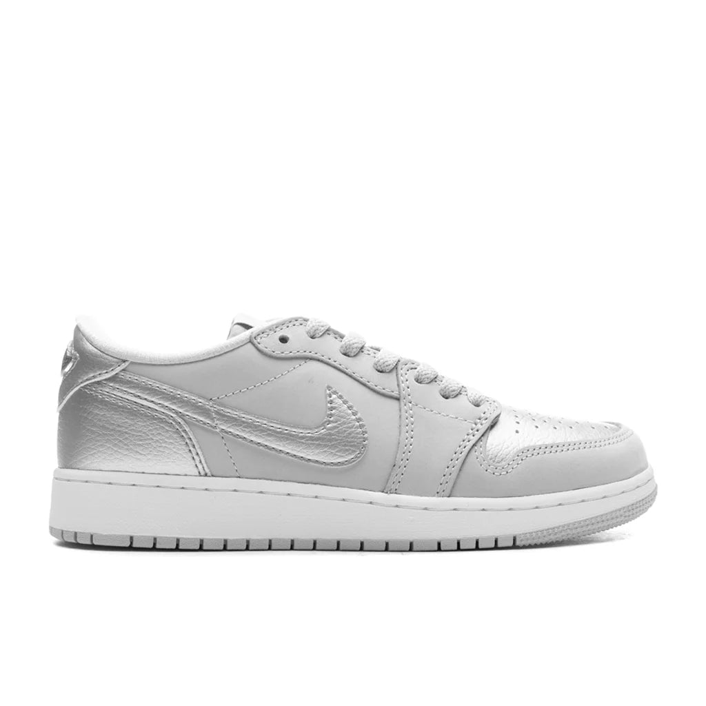 Air Jordan 1 Low OG Metallic Silver GS Neutral Grey Metallic Silver White