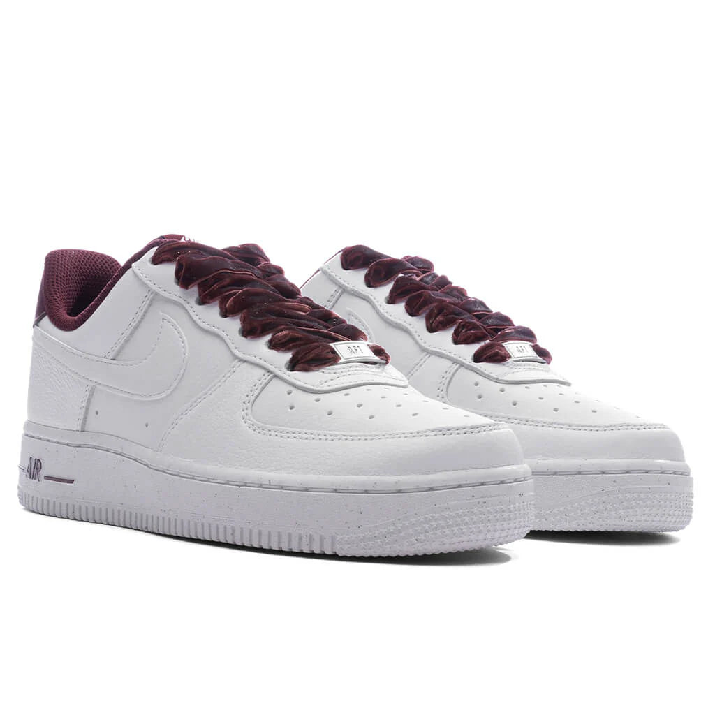 Womens Air Force 1 07 Vintage Burgundy Crush White Pale Ivory