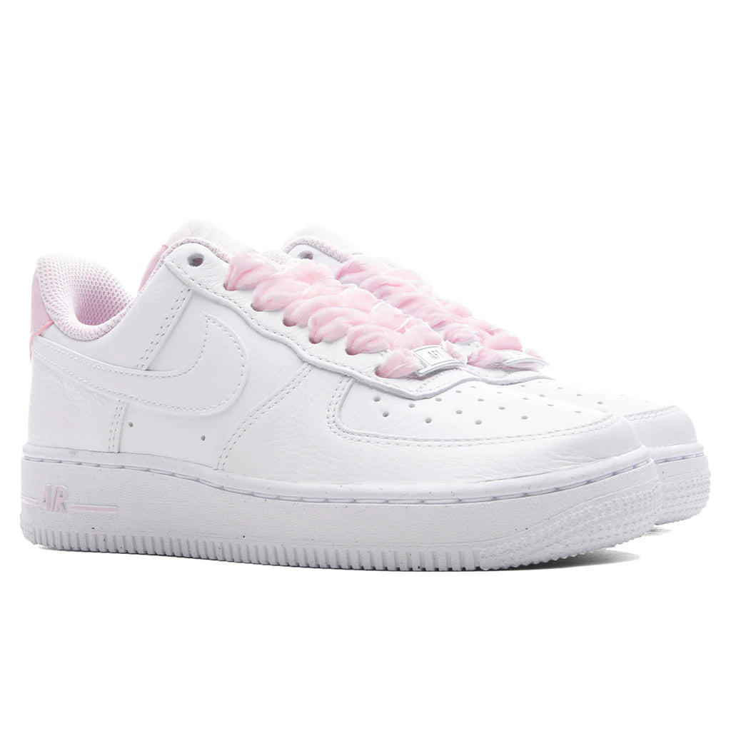 Womens Air Force 1 07 Vintage Pink Foam White Grey Fog