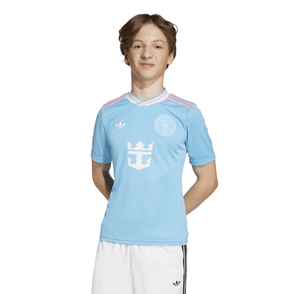 adidas Inter Miami CF 25 26 Third Youth Soccer Jersey Light Blue
