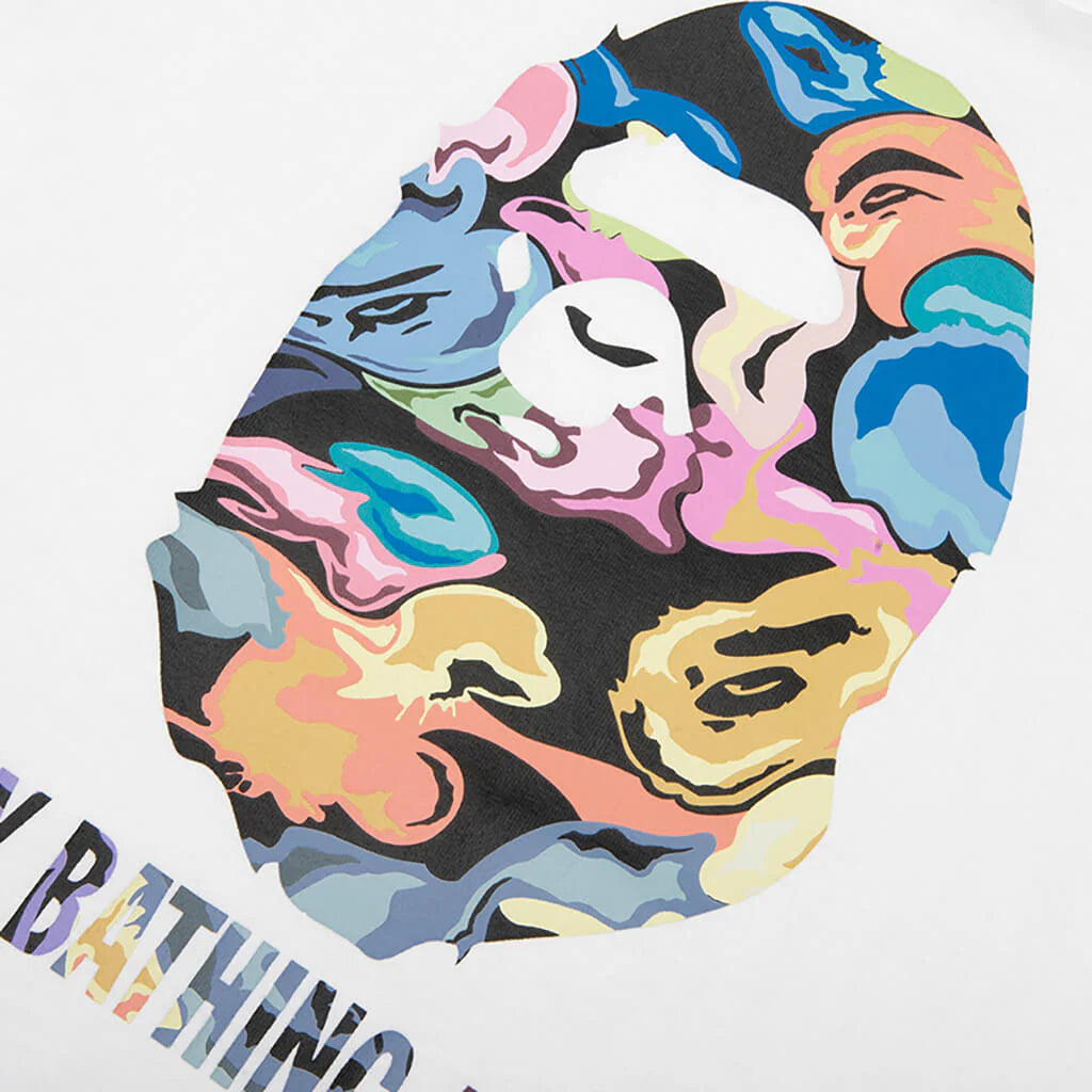 Kids Art Camo By Bathing Ape Tee White