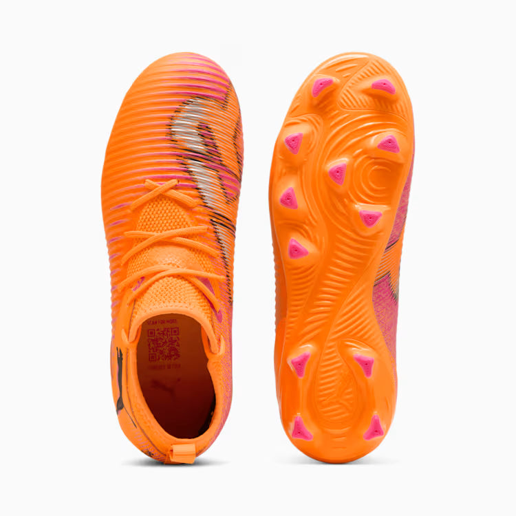 PUMA Future 8 Match FG AG Youth Soccer Cleats Orange Black