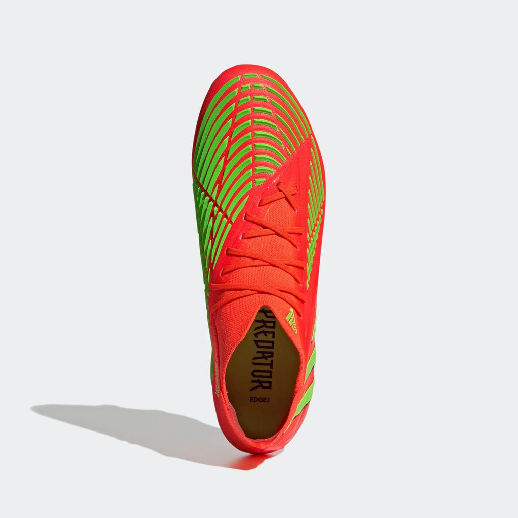 adidas Predator Edge1 FG Firm Ground Boots Solar Red Solar Green Black