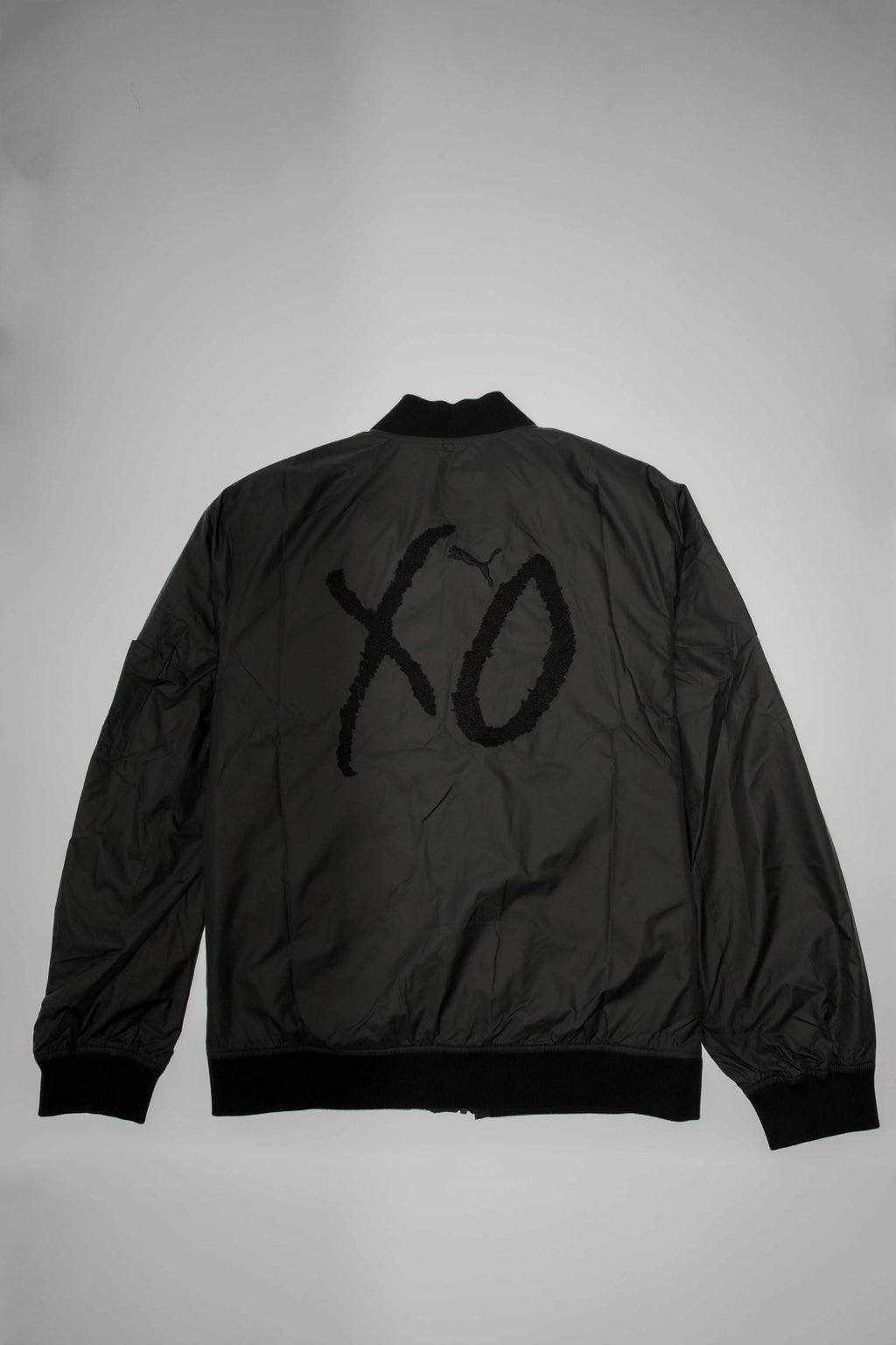 The Weeknd Collection Xo Mens Nylon Bomber Jacket Black Black
