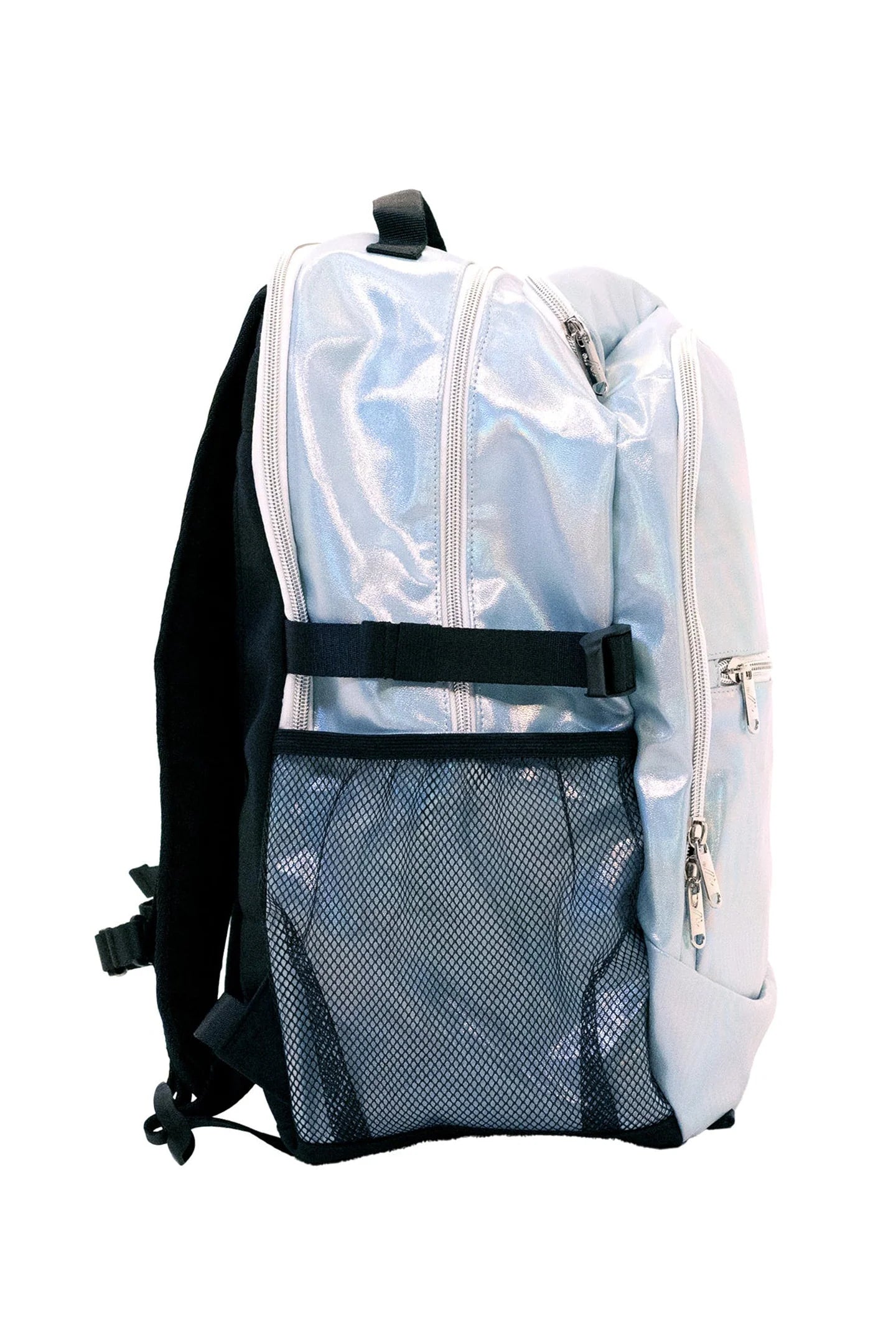 Varsity Light Blue Glitter Backpack