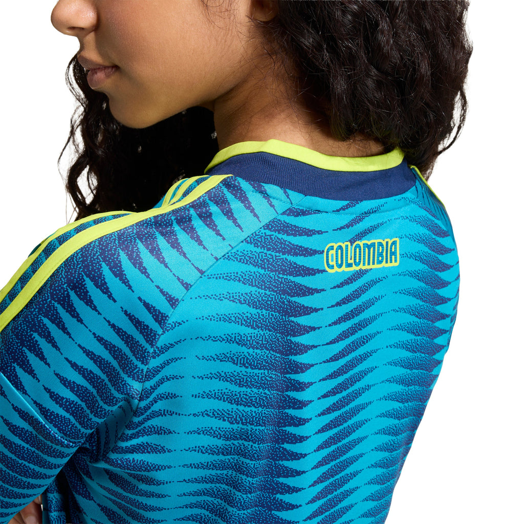 adidas Colombia Away Youth Soccer Jersey 2026 Mistery Petrol Navy