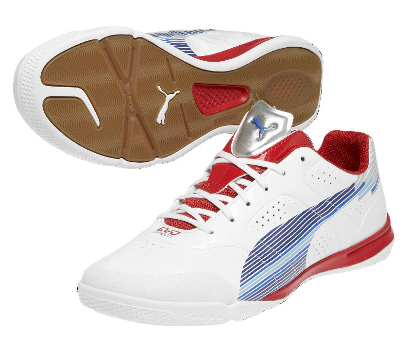 PUMA evoSPEED 1 Sala Indoor Soccer Shoes White Red