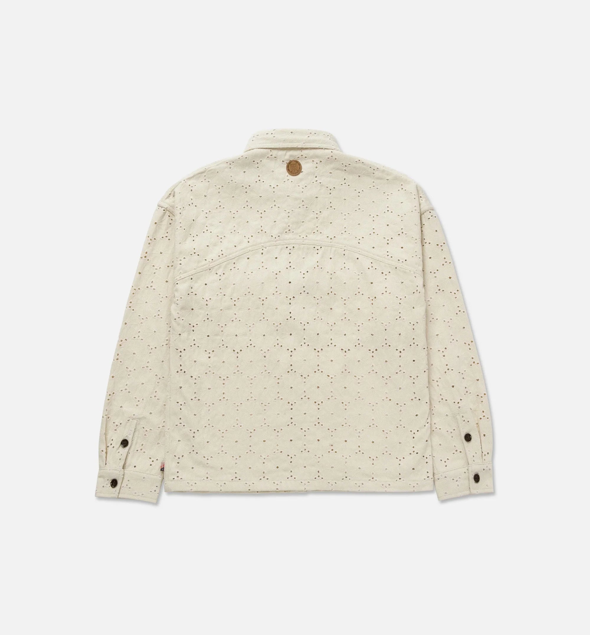 Legacy Eyelet Mens Long Sleeve Shirt Bone