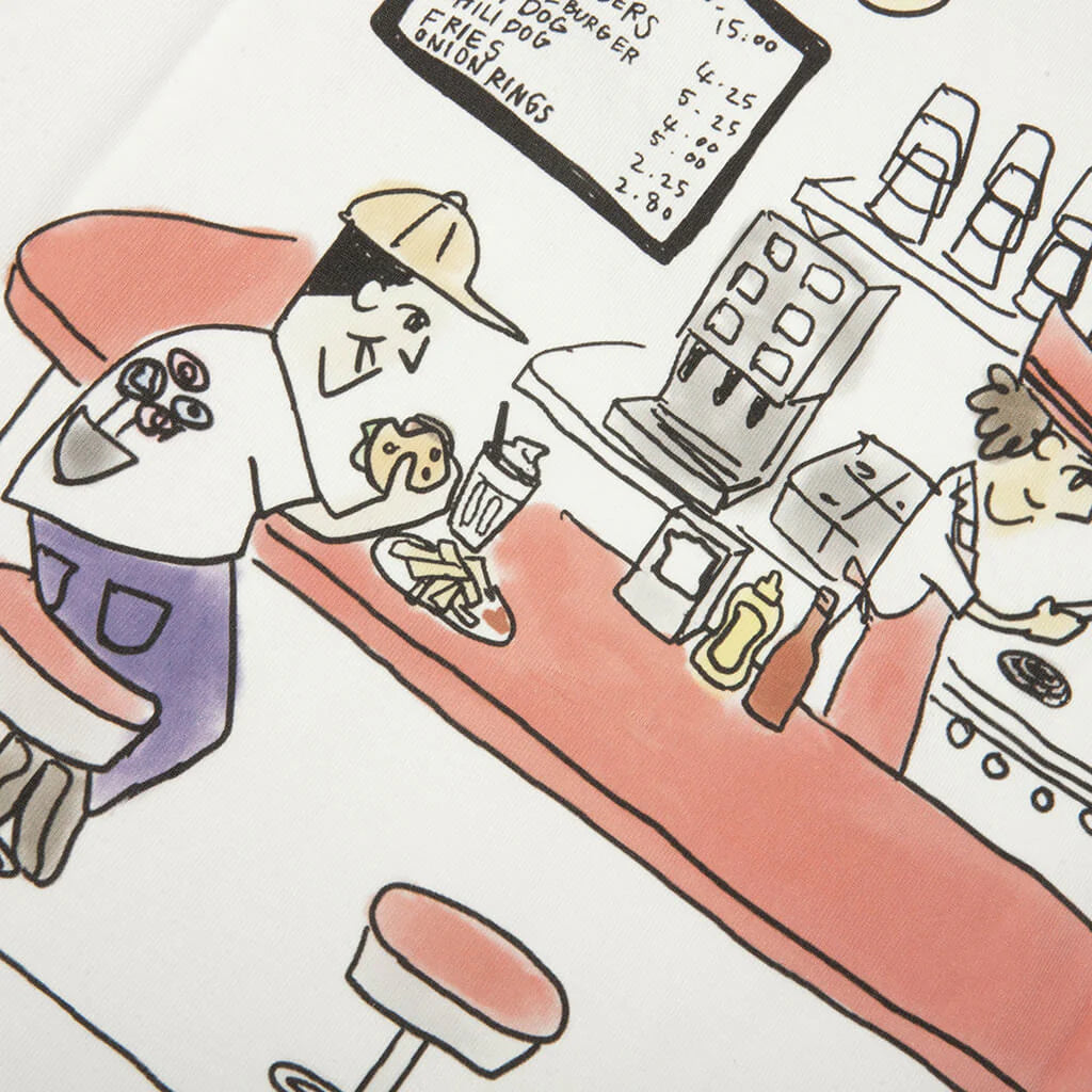 Magazine Tee Off White Cream