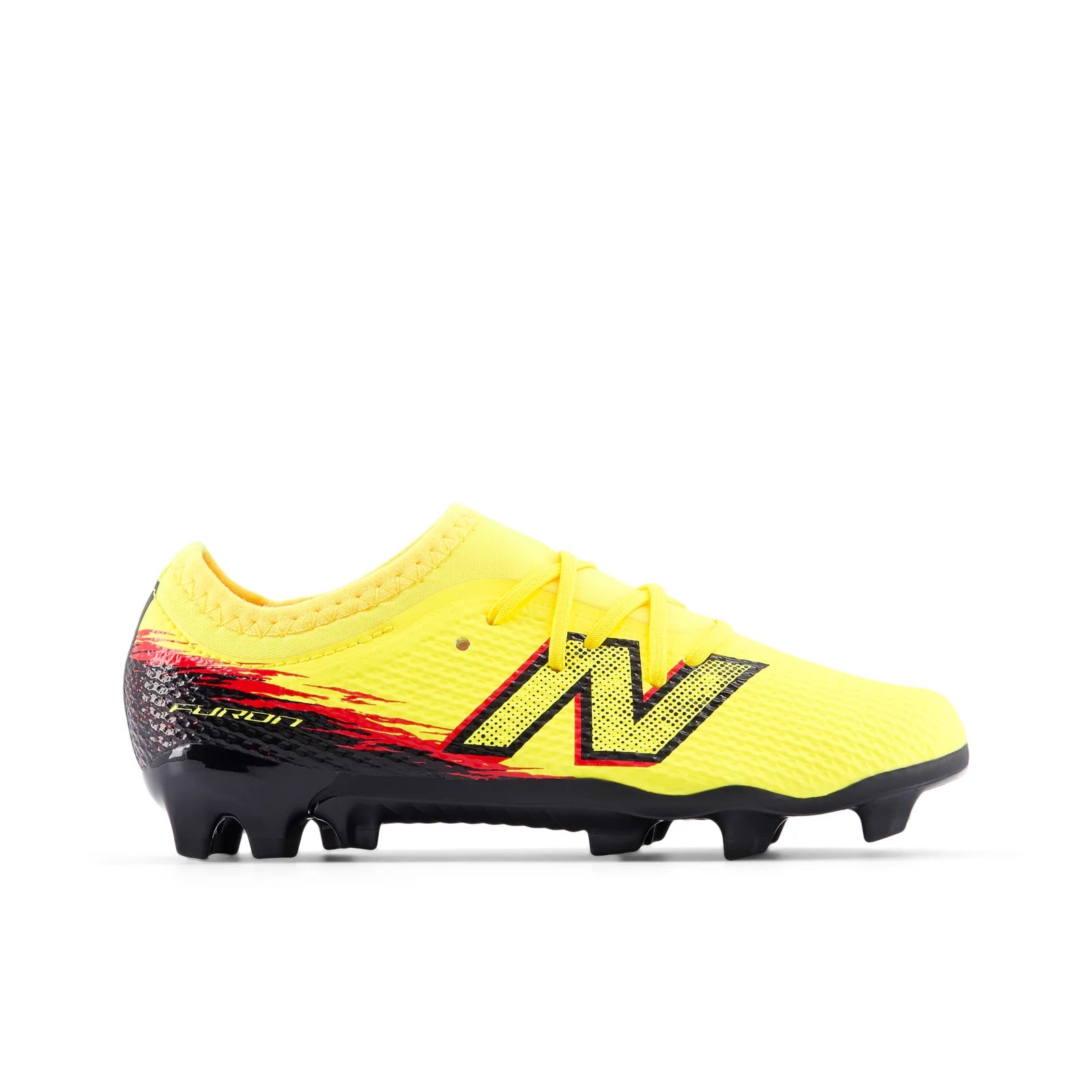 New Balance Furon Team V8 FG Firm Ground Youth Soccer Cleats Punch Yellow