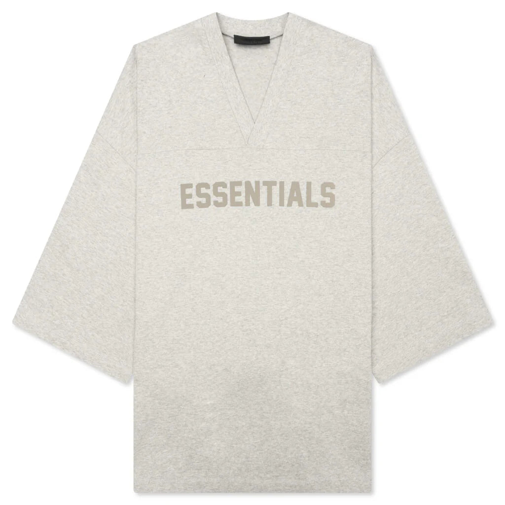 Football Tee Light Heather Grey