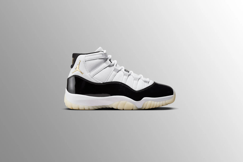 Air Jordan 11 Retro Gratitude Defining Moments White Metallic Gold Black