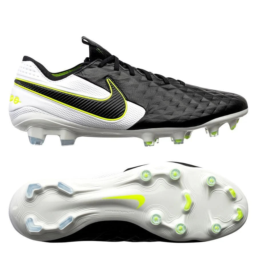 Nike Legend 8 Elite FG Firm Ground Soccer Cleats Black Black White