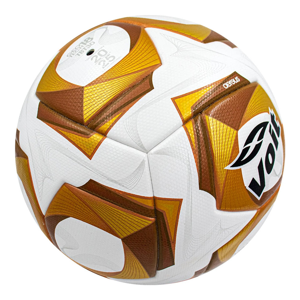 Voit AEREUS Liga MX Opening 2025 Liguilla Quality FIFA Pro Soccer Ball White Gold Black