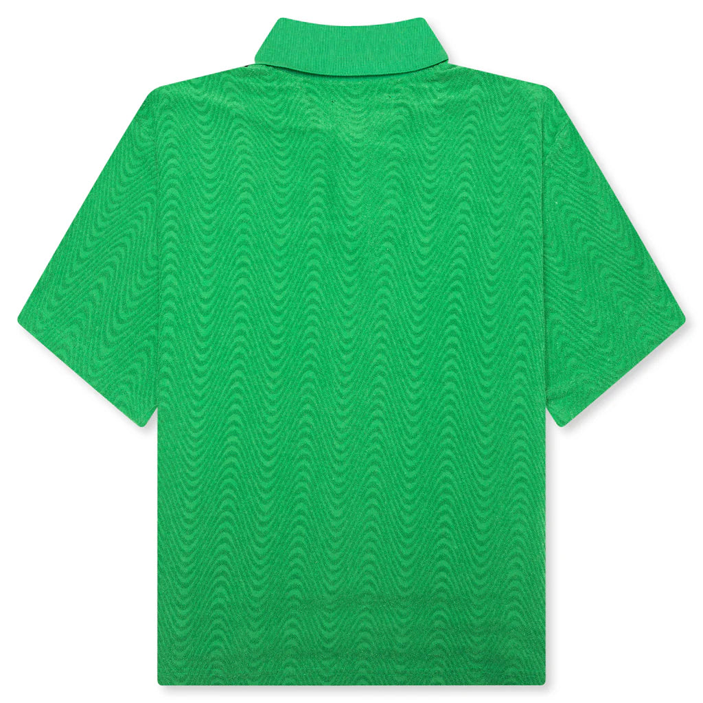 Zen Terry Boxy Polo Green