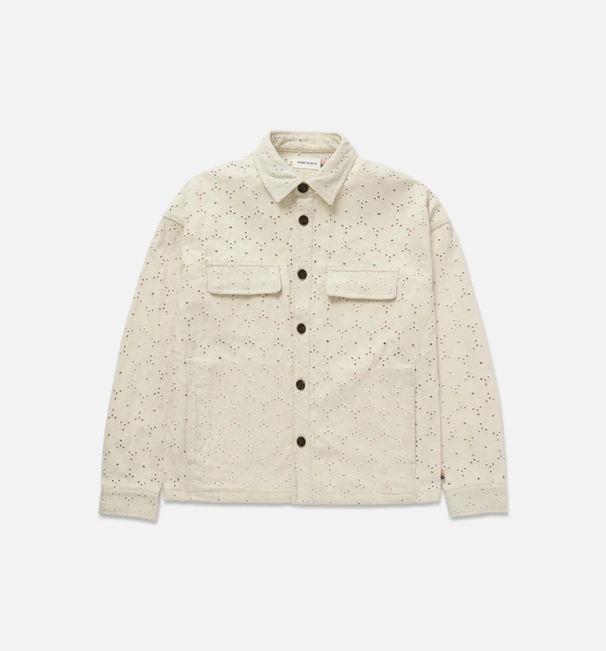Legacy Eyelet Mens Long Sleeve Shirt Bone