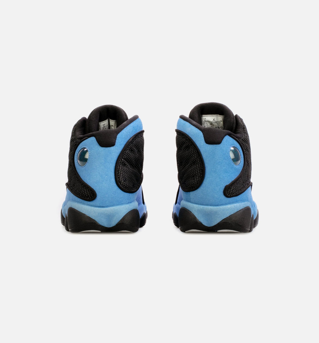 Air Jordan 13 Retro University Blue Mens Basketball Shoe Black Blue