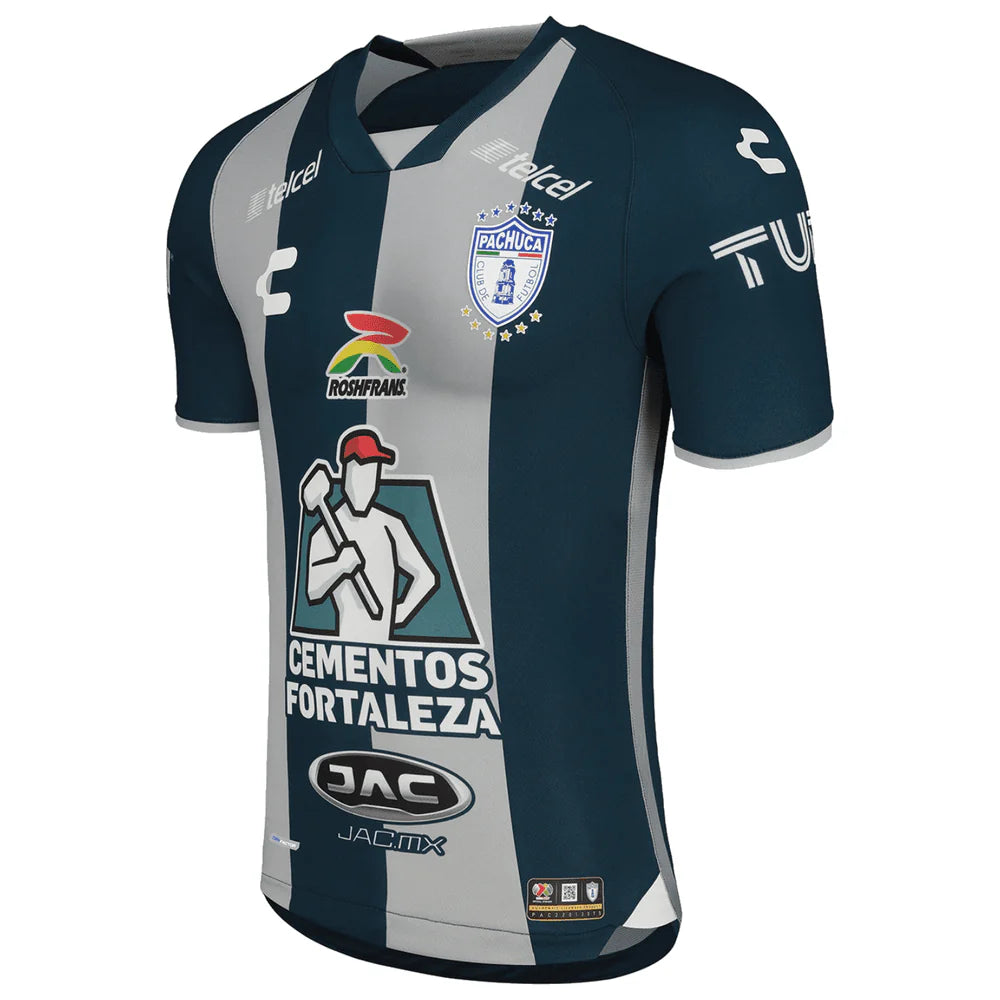Charly 2022 Pachuca Home Jersey Grey Navy