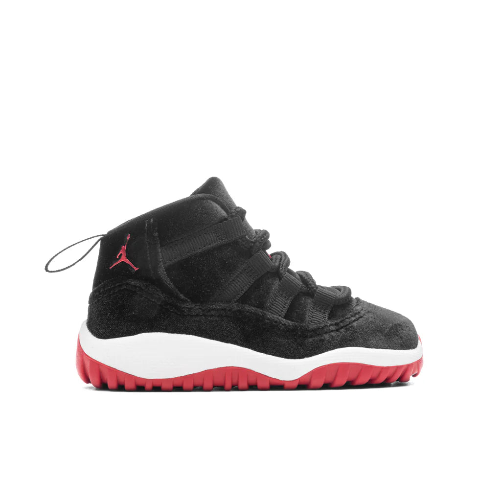 Jordan 11 Retro TD Bred Velvet Black Gym Red White