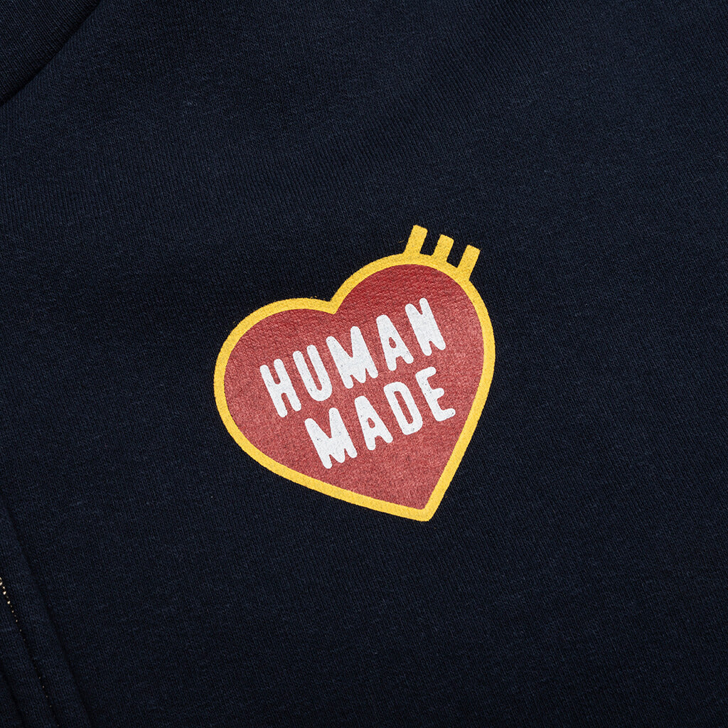 Classic Zip Up Hoodie Navy