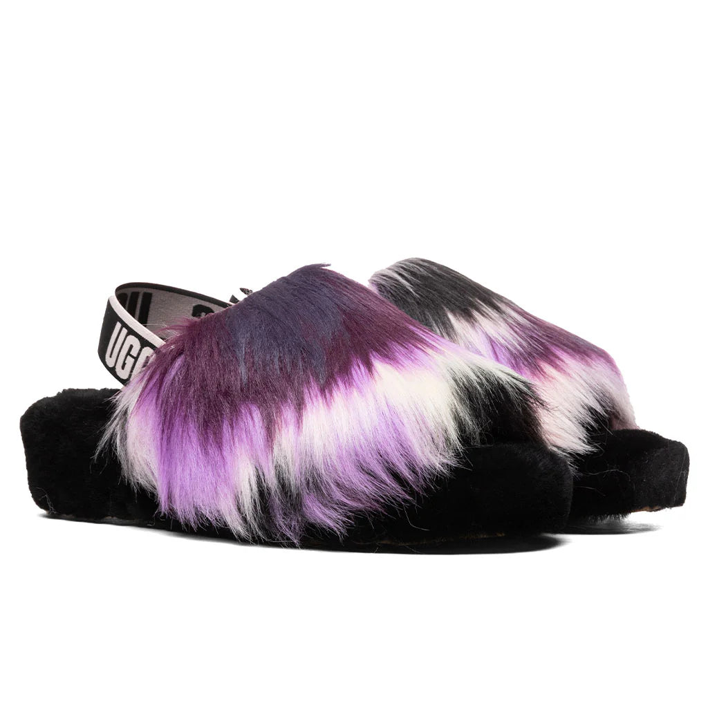 Womens Fluff Yeah Slide Tie Dye Magnolia