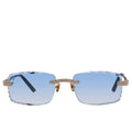 Iced Signature Gem Cut Blue Tint
