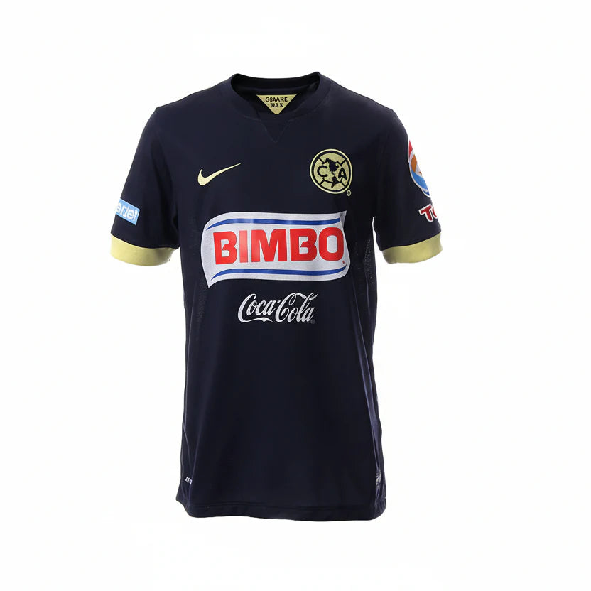 Nike Youth Club America Dri Fit Away 14 15 Soccer Jersey Obsidian Lemon