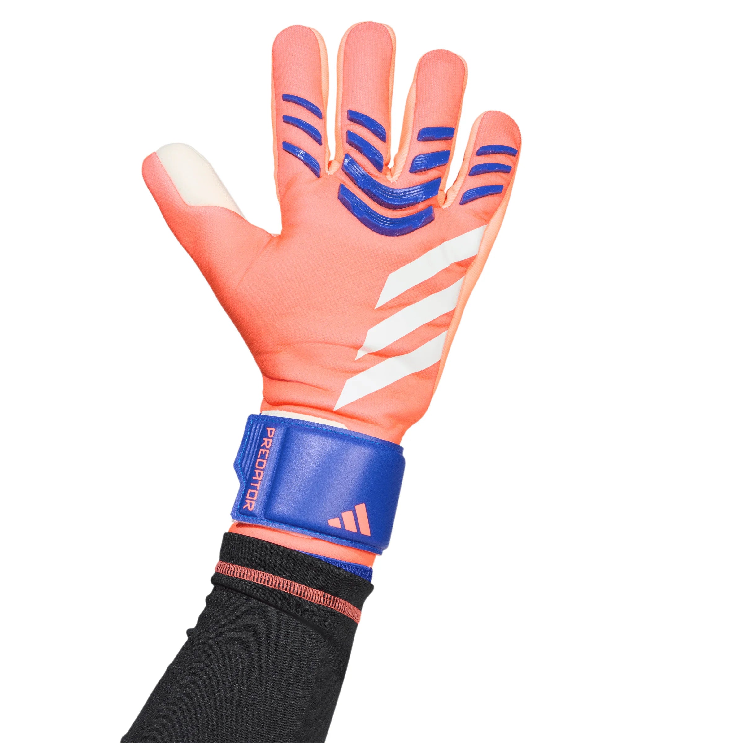 adidas Predator League Goalkeeper Mens Soccer Gloves Orange White Blue