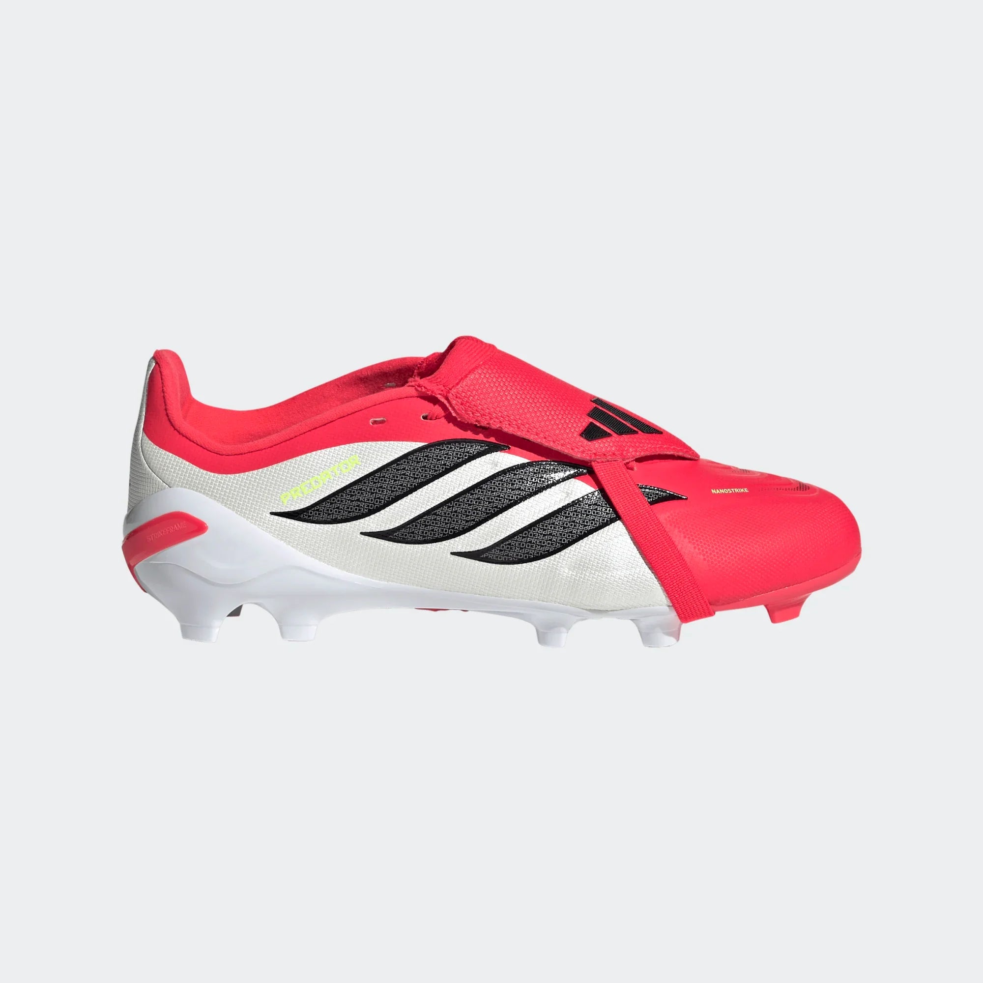 adidas Predator League Fold Over Tongue FG Firm Ground Youth Soccer Cleats Lucid Red Black