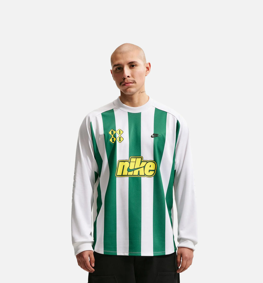 Sportswear Club Goalie Mens Long Sleeve Shirt Malachite White Lightning