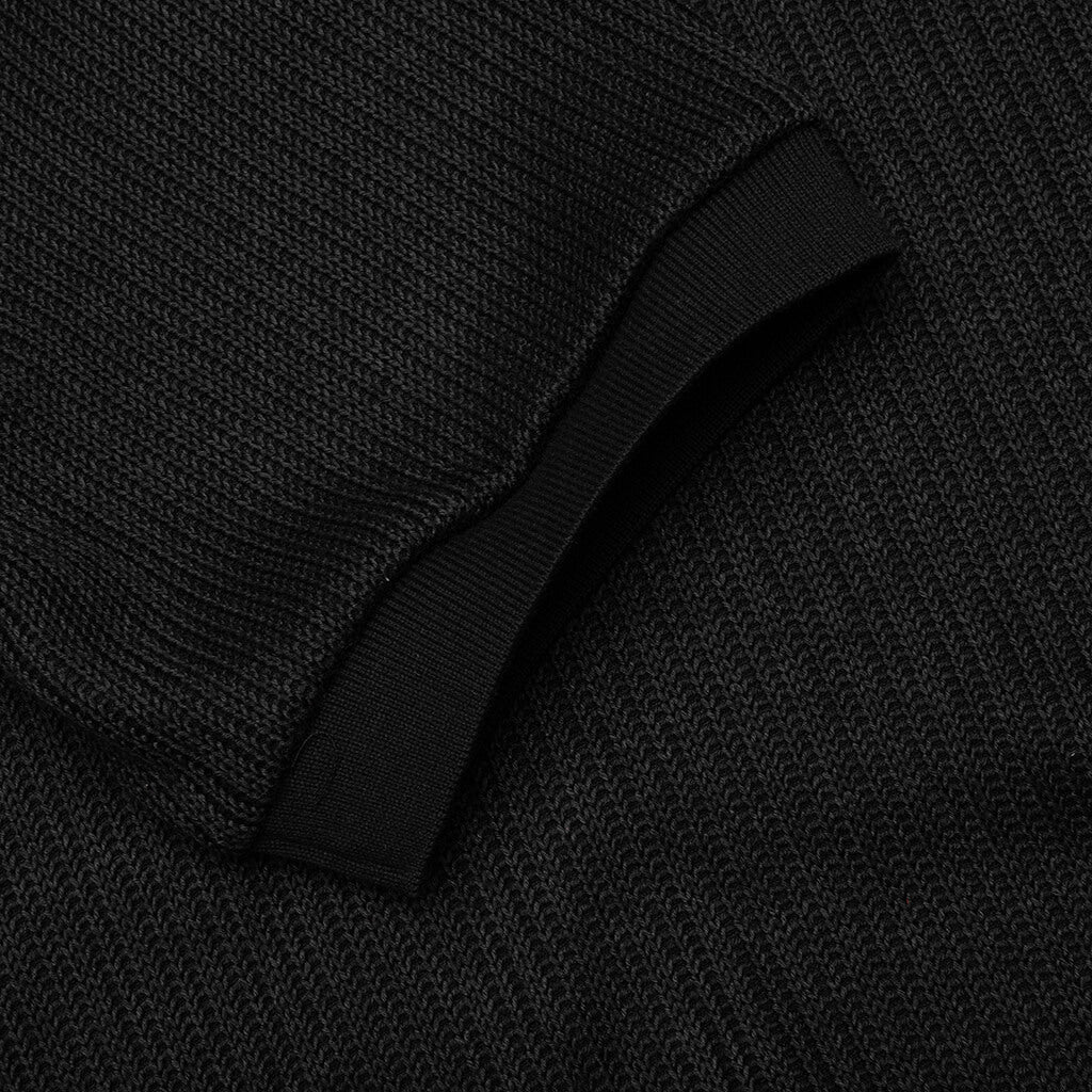 B Summer Knit Polo Shirt Black