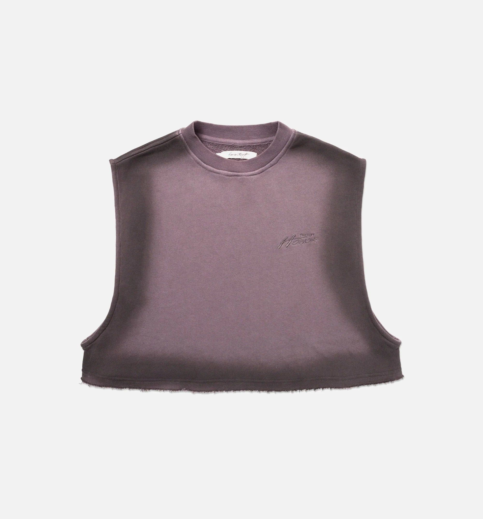 Cropped Spray Muscle Womens Tank Top Black