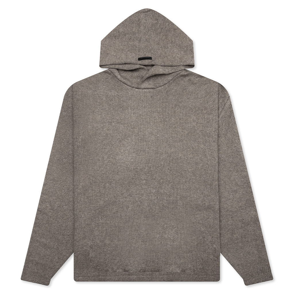 Essentials Knit Hoodie Heather Grey