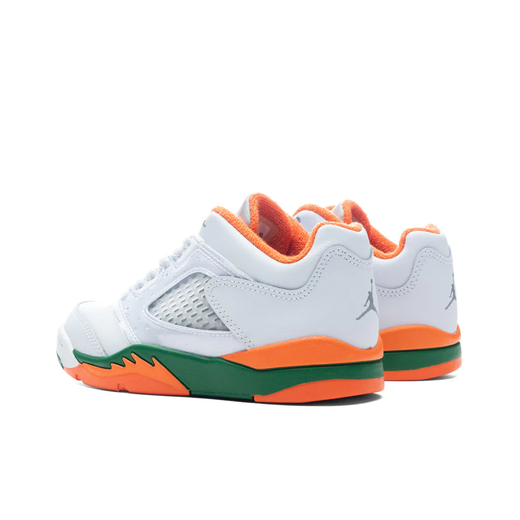 Air Jordan 5 Retro Low PS Football Grey Brilliant Orange Pine Green