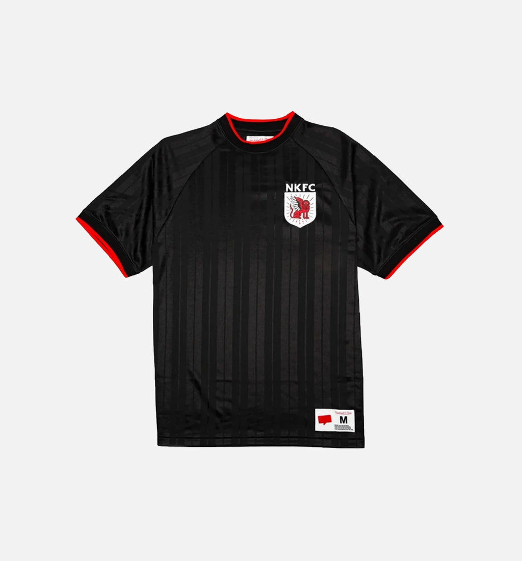 Mitchell Ness X Nice Kicks Soccer Shirt Black Red White